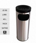 edelstahl, rostfrei Kombiascher Edelstahl 40 L geschliffen