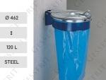 MV Waste bag holder wall 120 liter Stahl Metall Müllsackständer, Abfallsackständer, Müllsackhalter, Abfallsackhalter, Müllständer, Abfallständer, Wertstoffständer, Müllbeutelständer, Abfallbeutelständer, mit klappdeckel