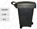 blau, Grau Abfalleimer Kunststoff 80 L