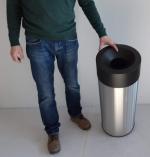 edelstahl, rostfrei Abfalleimer braun 60 L geschliffen edelstahl, rostfrei Abfalleimer braun 60 L geschliffen