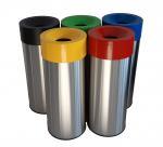 edelstahl, rostfrei Abfalleimer braun 60 L geschliffen edelstahl, rostfrei Abfalleimer braun 60 L geschliffen