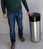 edelstahl, rostfrei Edelstahl Straßen Abfallsammler 60 L geschliffen edelstahl, rostfrei Edelstahl Straßen Abfallsammler 60 L geschliffen