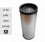edelstahl, rostfrei Kombiascher Edelstahl  geschliffen