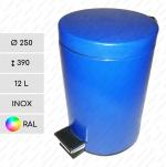 edelstahl, rostfrei Rot Mülltonne mit Pedal 12 L in RAL Farben