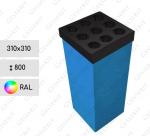 in RAL Farben Mülleimer schwarz