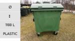 Kunststoff Abfallbehälter 1100 L grün