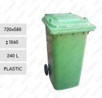 Kunststoff Abfalleimer 240 L grün