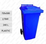Kunststoff Abfalleimer blau 240 L