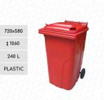 Kunststoff Abfallsammler 240 L rot