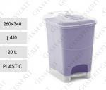 Kunststoff Treteimer aus 20 L Transparent, lila