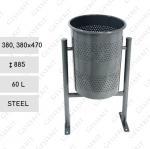 MV R 60 liter, grey, grau, Mülleimer Abfallbehälter Abfallsammler Abfalleimer Mülltonne Müllbehälter Abfalltonne Außenbereich, öffentliche Plätze, Straße