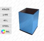 Stahl Abfalleimer im Bad 40 L in RAL Farben