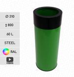 Stahl Abfallsackständer 60 L in RAL Farben