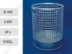 Stahl Abfalltonne öffentliche 60 L