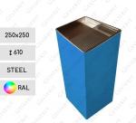 Stahl Eleganter Mülleimer  in RAL Farben