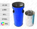 Stahl Individual farben Abfallsammler 40 L in RAL Farben