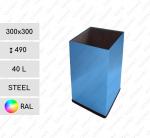 Stahl Kosmetik Abfalleimer 40 L in RAL Farben