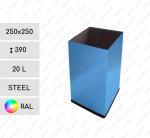 Stahl Papierkorb 20 L in RAL Farben
