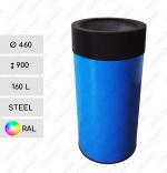 Stahl Wertstoffsammler aus Metall 160 L in RAL Farben