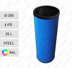 Stahl Zimmer Müllbehälter 25 L in RAL Farben